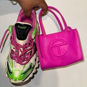 Balenciaga Track.2 + Telfar Sm Shopping bag + Fuzzy hat